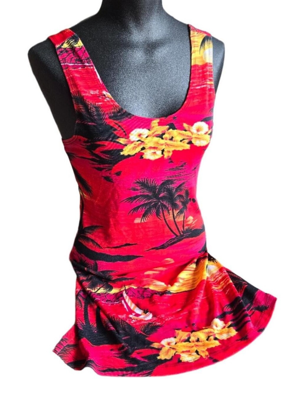 Vintage Tropical Mini Dress By Ocean Drive
